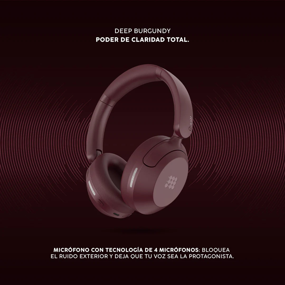 Audífonos Cubitt Power Headphones #color_deep burgundy