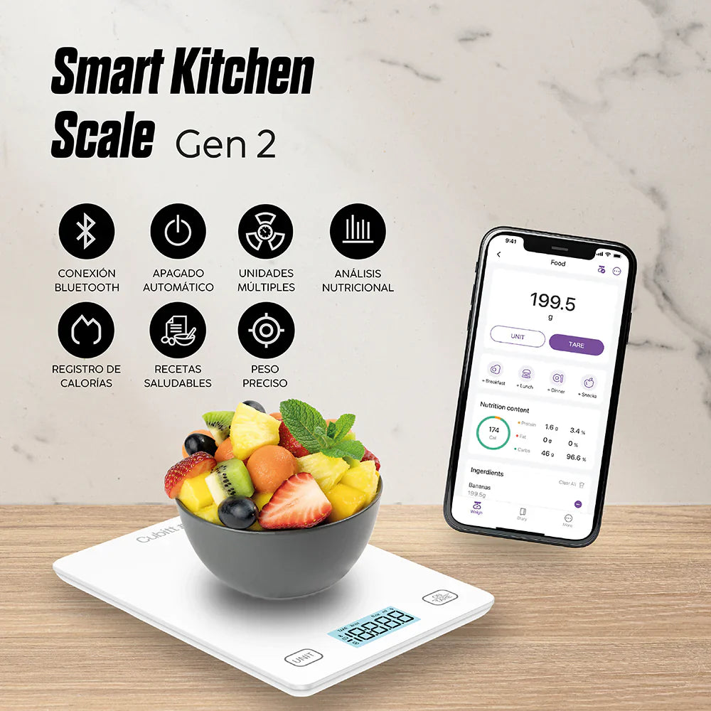 Báscula de Cocina Inteligente Cubitt #color_snow white